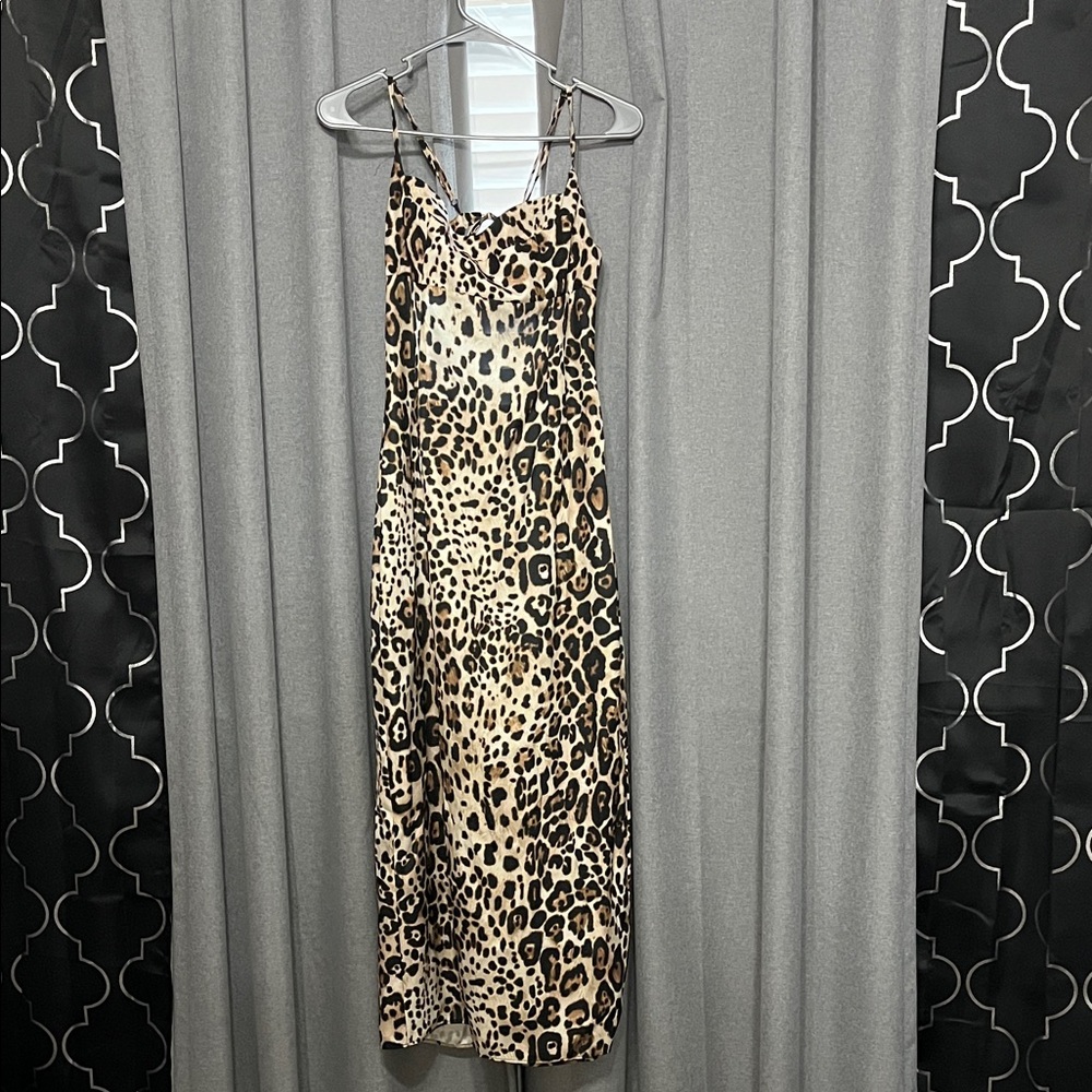 Zara Leopard Print Maxi Dress